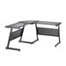 Luigi L-Shaped Computer Desk with out Shelf