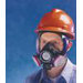Black Hycar Advantage&reg; 1000 Low-Maintenance Full Mask Face Piece With Nose Cup And Speaking Diaphragm
