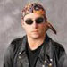 Size Fits All Motorcycle Tuff Nougies� Deluxe Tie Hat (Doo Rag) With Elastic Rear Band