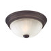 Melon One Light Flush Mount in Palladian Bronze