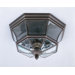 8"Newbury  Outdoor Flush Mount in Medici Bronze