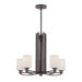 Taylor Five Light Chandelier in Western Bronze