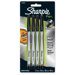Sharpie Pen, Permanent, Fine Point, 4/ST, Assorted