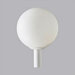 White Shatter Resistant Acrylic Globe Post Lantern