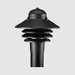 Newport Single Light Black Plastic Post Light