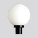 Black Fitter and Incandescent Globe Post Top