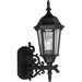 Black Welbourne Incandescent  Cast Outdoor Wall Lantern