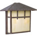 Mission Incandescent Brass Outdoor Wall Lantern