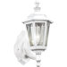 Incandescent Cast Aluminum Outdoor Wall Lantern in White