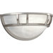 Brushed Nickel Glass Fluorescent Wall Sconce