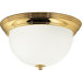 Twin Lamp Flush Mount Fluorescent