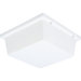 Hard-Nox Fluorescent Outdoor Flush Mount  in White