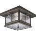 Aberdeen Outdoor Flush Mount in Antique Bronze