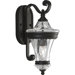 Seirenes Outdoor Wall Lantern in Textured Black