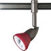 Illuma-Flex Track Head with Red Glass Shade