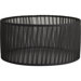 Large Shade in Black Chiffon Fabric