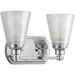 Victory Two Light Bath Vanity in Polished Chrome