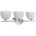 Laguna Three Light Oval Bath Vanity in Polished Chrome