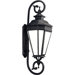 Georgian 42W One Light Wall Lantern in Gilded Iron