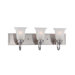 Parker Three Light Bath Lamp in Brushed Nickel