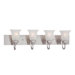 Parker Four Light Bath Lamp in Brushed Nickel
