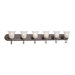 Homestead Six Light Bath Lamp in Oiled Bronze