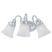 Charlotte Three Light Bath Lamp in Chrome