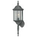 Hawthorne One Light Outdoor Up Wall Lantern in Black