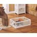 Solar Rectangular Storage Basket in White