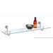Glass Shelf with Satin Nickel Mounts