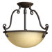Gold Hill 2 Light Semi Flush Mount