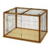 Wood and Wire Combo Dog Crate
