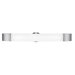 Aspen  Wall Fixture with Opal Glass in Brushed Steel