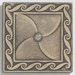 Accent Statements Metal 3" x 3" Scrollwork Decorative Corner/Insert in Vintage Bronze