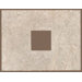 Egyptian Stone 10" x 13" Decorative Square Cut-Out Tile in Ramses White