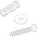 Waste Receptacle Security Hardware (Set of 3)