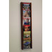 Six Pocket Acrylic and Oak Wall Display