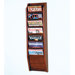 Seven Pocket Wall Mount Magazine Rack