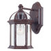 Kensington 10.5" x 5.5"  Outdoor Wall Lantern in Rustic Bronze