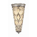 Champaign Two Light Half Moon Wall Sconce in Oxidized Silver