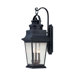 Barrister Three Light Outdoor Wall Lantern in Slate