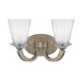 Forum Two Light Bath Vanity in Gold Dust