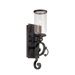 Highlands One Light Wall Sconce in Forged Black