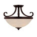 Willoughby 2 Light Semi Flush Mount