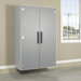 Tuff Duty Jumbo Storage Cabinet in Polished Silver