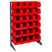Single Sided Steel Rail Rack with Bins (Complete Package)