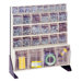 28" Single Sided Floor Stand Storage Unit withTip Out Bins