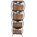 Seagrass Four Drawer Storage Cabinet