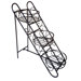 Folding Iron Plant Stand with Three Baskets