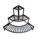 Folding Corner Three Layer Iron Plant Stand